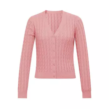 Вязаный кардиган Deep Breath из чистой шерсти простой вязки, серый