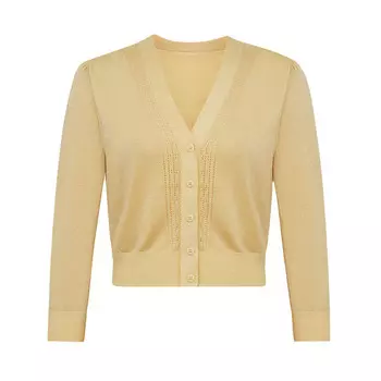 Вязаный кардиган Deep Breath с рукавами 7 четвертей, куркума