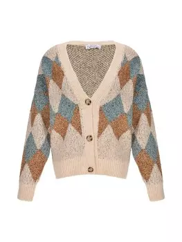 Вязаный кардиган DeFacto, бежевый