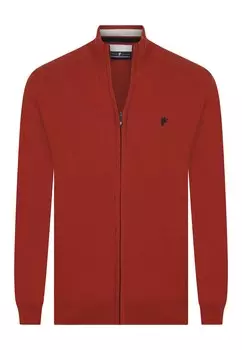 Вязаный кардиган Denim Culture LEOPOLDO, красный