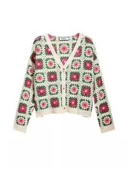 Вязаный кардиган Desigual, белый