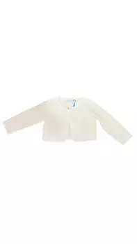 Вязаный кардиган для девочек белого цвета Abel & Lula