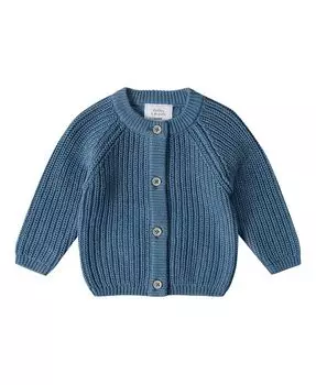 Вязаный кардиган для новорожденных Stellou & Friends, синий