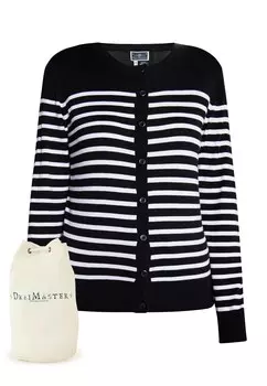 Вязаный кардиган Dreimaster Maritim, черный
