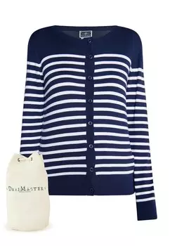 Вязаный кардиган Dreimaster Maritim, ночная синяя