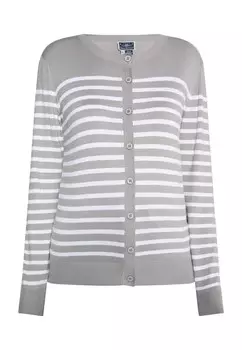 Вязаный кардиган Dreimaster Maritim, серый