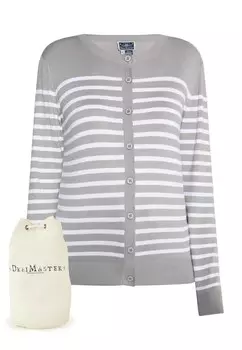 Вязаный кардиган Dreimaster Maritim, серый