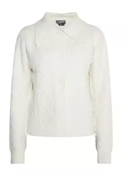 Вязаный кардиган DreiMaster Vintage Knit Cardigan Incus, белый