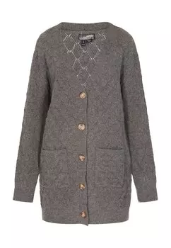 Вязаный кардиган DreiMaster Vintage Knit Cardigan, темно-серый