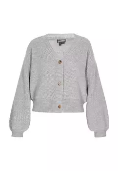 Вязаный кардиган DreiMaster Vintage, пятнистый серый