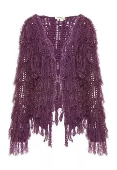 Вязаный кардиган ebeeza, фиолетовый