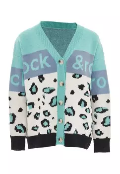 Вязаный кардиган ebeeza, разноцветный