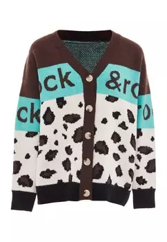 Вязаный кардиган ebeeza, разноцветный