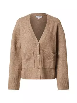 Вязаный кардиган Edited Carmi, бежевый/фиолетовый