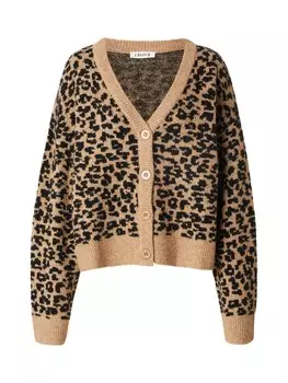 Вязаный кардиган EDITED Leanne, цвет Beige/Brown
