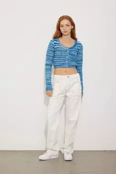 Вязаный кардиган Envii Knit Cardigan Jackfruit, синий