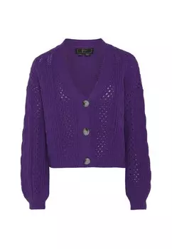 Вязаный кардиган faina, цвет Dark purple