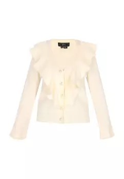Вязаный кардиган faina Knit Cardigan, белый