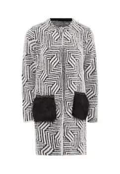 Вязаный кардиган faina Knit Cardigan, черный