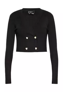 Вязаный кардиган faina Knit Cardigan, черный