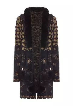 Вязаный кардиган faina Knit Cardigan, черный