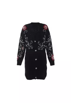 Вязаный кардиган faina Knit Cardigan, черный