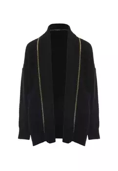 Вязаный кардиган faina Knit Cardigan, черный