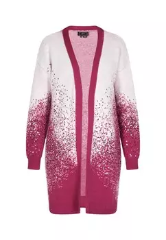 Вязаный кардиган faina Knit Cardigan, цвет dark pink