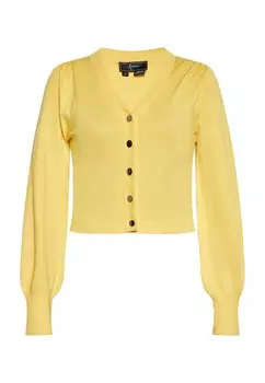 Вязаный кардиган faina Knit Cardigan, цвет light yellow