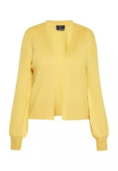 Вязаный кардиган faina Knit Cardigan, цвет light yellow