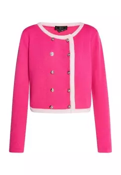 Вязаный кардиган faina Knit Cardigan, цвет neon pink