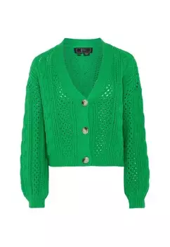 Вязаный кардиган faina Knit Cardigan, серый