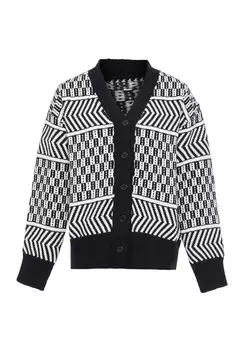 Вязаный кардиган Fenia, черный