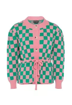 Вязаный кардиган FENIA, зеленый