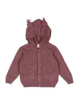 Вязаный кардиган Fixoni, фиолетовый