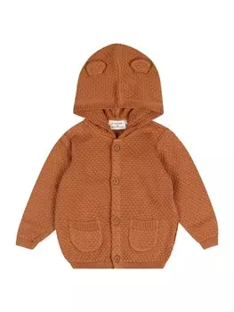 Вязаный кардиган Fixoni, светло-коричневый