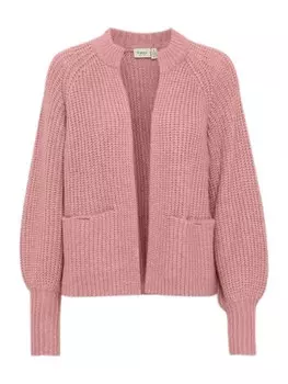 Вязаный кардиган Fransa Knit Cardigan Beverly, темно-розовый