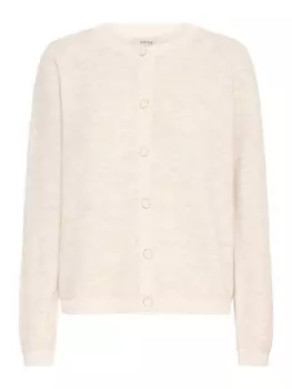 Вязаный кардиган Fransa Knit Cardigan CAR 3, бежевый