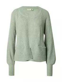 Вязаный кардиган Fransa Knit Cardigan Eretta Car 4, пастельный зеленый