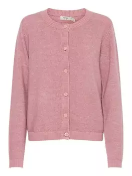 Вязаный кардиган Fransa Knit Cardigan, темно-розовый