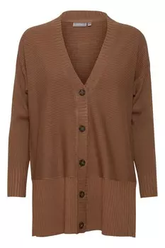 Вязаный кардиган Fransa, коричневый