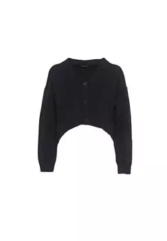 Вязаный кардиган FRESHLIONS Aylen, черный