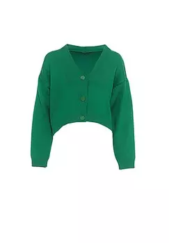Вязаный кардиган FRESHLIONS Aylen, зеленый