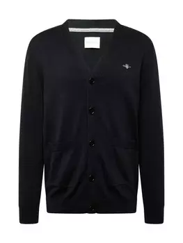 Вязаный кардиган GANT Classic, черный