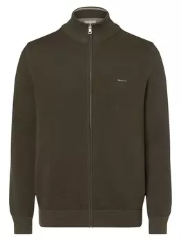 Вязаный кардиган Gant, хаки