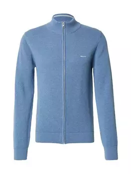 Вязаный кардиган GANT Knit Cardigan, пятнистый синий