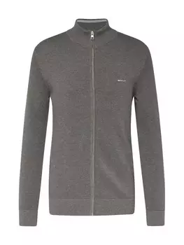 Вязаный кардиган Gant, серый