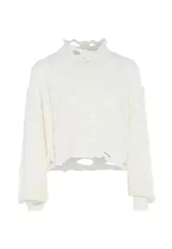 Вязаный кардиган Gaya, белый