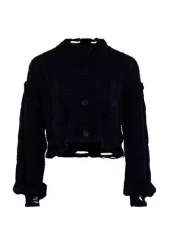 Вязаный кардиган Gaya, черный