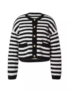 Вязаный кардиган Gina Tricot, черный